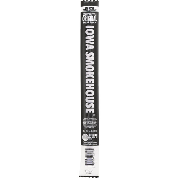 Iowa Smokehouse 1.5 Oz. Original Country Style Meat Stick Jerky Pack of 24