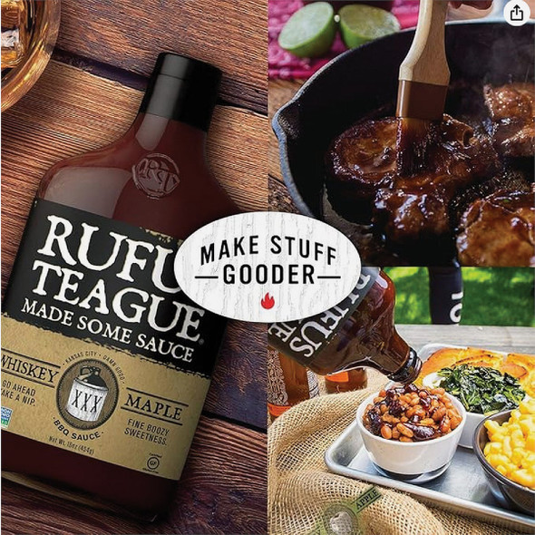 Rufus Teague Whiskey Maple 15.25 Oz. BBQ Sauce 1207 890925
