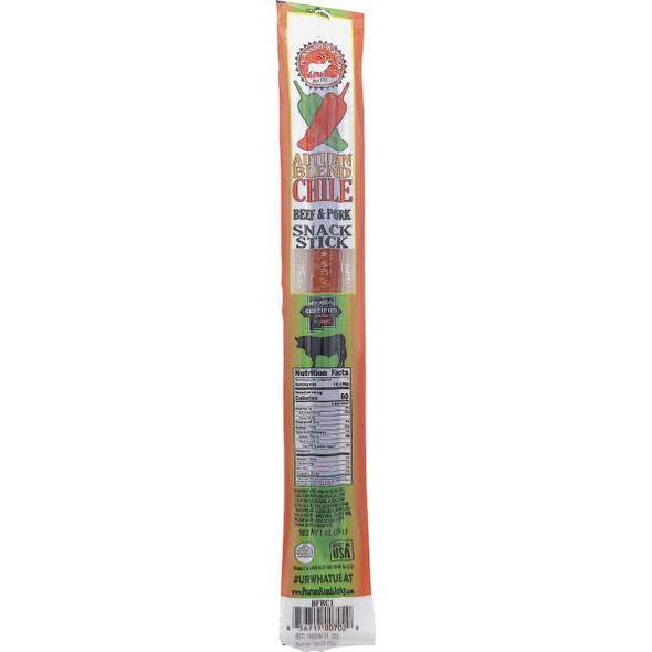 Pearson Ranch Jerky Autumn Blend Chile Beef & Pork Snack Stick Pack of 24 BFRC1-CAD 887944