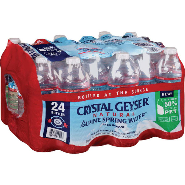 Crystal Geyser Alpine Spring 16.9 Oz. Water (24-Pack) 24514-7