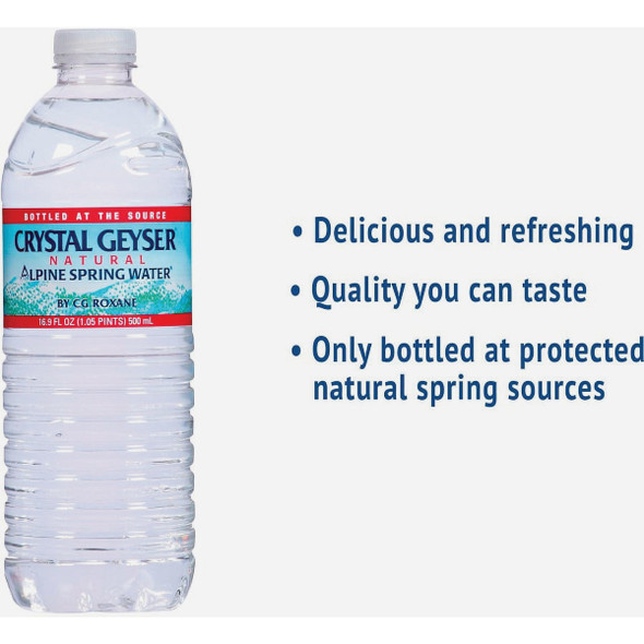 Crystal Geyser Alpine Spring 16.9 Oz. Water (24-Pack)
