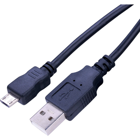 Blue Jet 3 Ft. Black Micro USB-B to Type-A USB Charging & Sync Cable BJ-1007