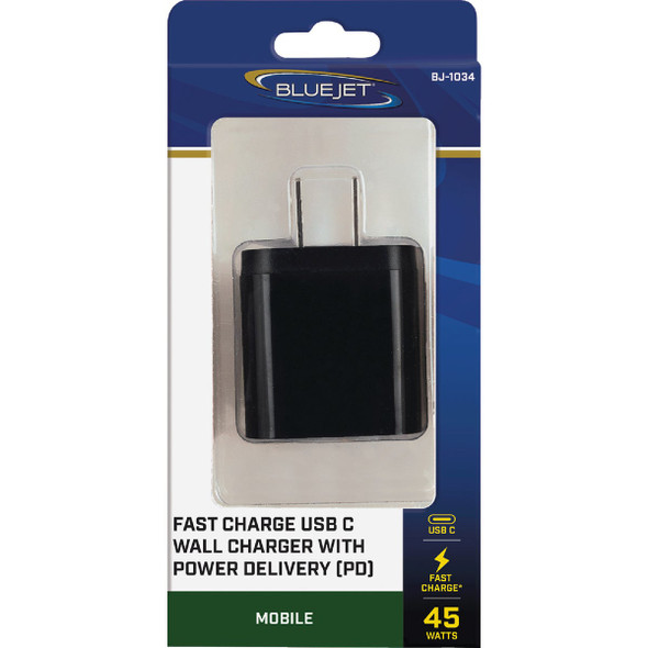 Blue Jet 45w 2prtusbc Wallcharger BJ-1034 519370