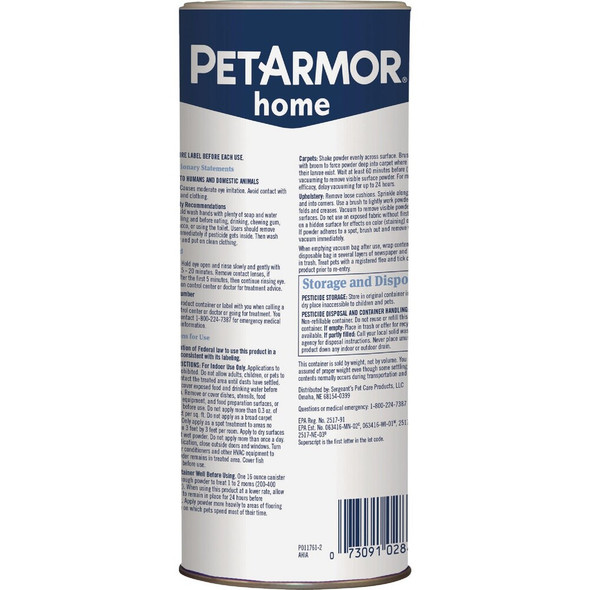 PetArmor Home 16 Oz. Flea & Tick Carpet Powder 183113 761506