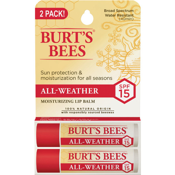 Burt's Bees All Weather SPF 15 Lip Balm (2-Pack) 90269 Burt's Bees All Weather SPF 15 Lip Balm (2-Pack) 90269