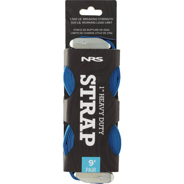 NRS 1 In. x 9 Ft. Iconic Blue Heavy Duty Tie-Down Strap (2-Pack) 60027.01.105 572312