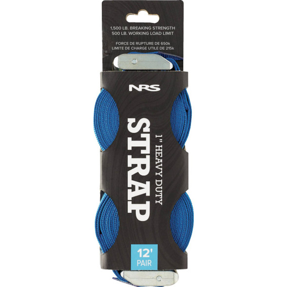 NRS 1 In. x 12 Ft. Iconic Blue Heavy Duty Tie-Down Strap (2-Pack)