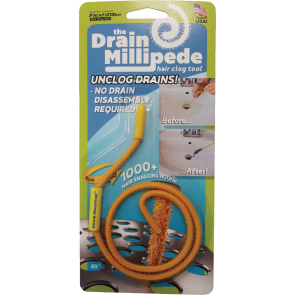 FlexiSnake Drain Millipede Hair Clog Flexible Tool FSMPD