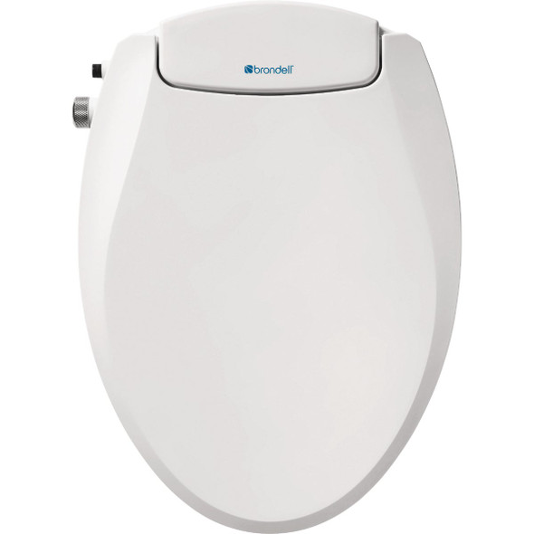 Brondell EcoSeat Elongated White Bidet Seat with Adjustable Pressure S101-EW
