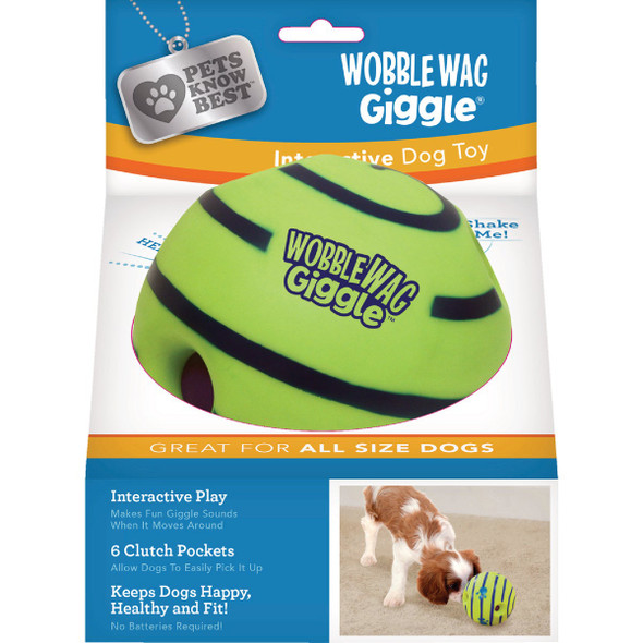 Pets Know Best 6-Pocket Wobble Wag Giggle Ball PKB07112 Pets Know Best 6-Pocket Wobble Wag Giggle Ball PKB07112