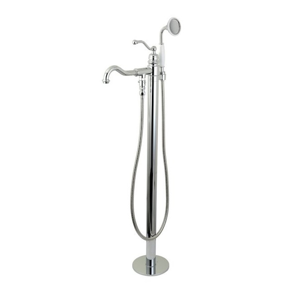 Kingston Brass Freestanding Tub Faucet, Polished Chrome, Freestanding KS7131ABL