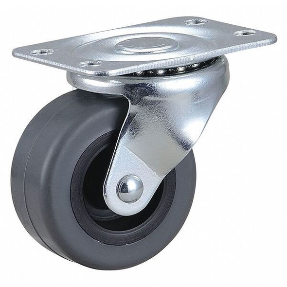 Manufacturer Varies Plate Caster,2" Wheel Dia.,75 lb.,Gray 435X74