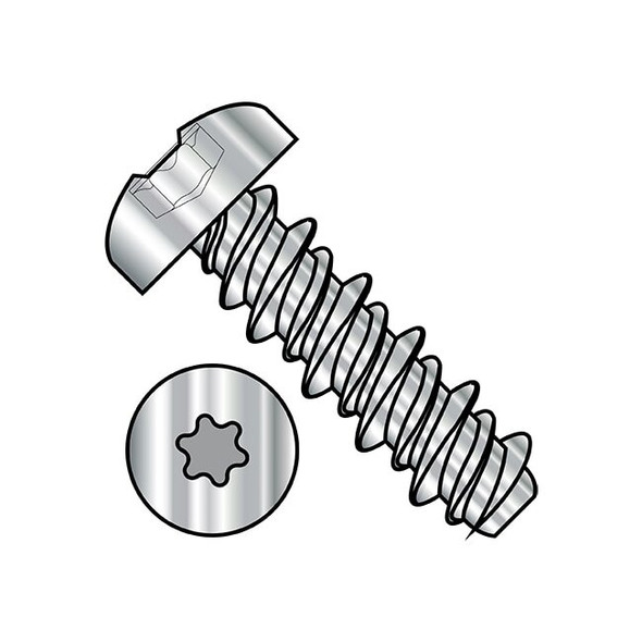 Self-Drilling Screw, #10-16 x 1 in, Stainless Steel Pan Head Torx Drive, 2000 PK