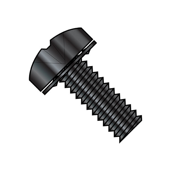 1/4"-20 x 1/2 in Phillips Pan Machine Screw, Zinc Plated Steel, 1000 PK