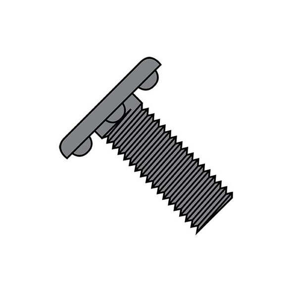 Weld Stud, #10-24, Bottom Projection, Steel, Plain, 1000 PK