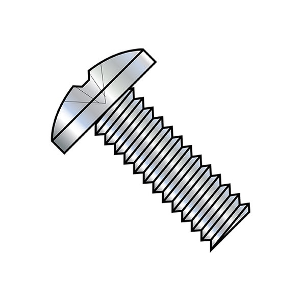 #10-24 x 3/8 in Phillips Binding Machine Screw, Zinc Plated Steel, 8000 PK