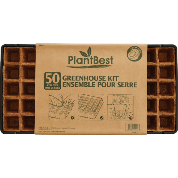 PlantBest 50-Cell Coir Seed Starter Kit 3448