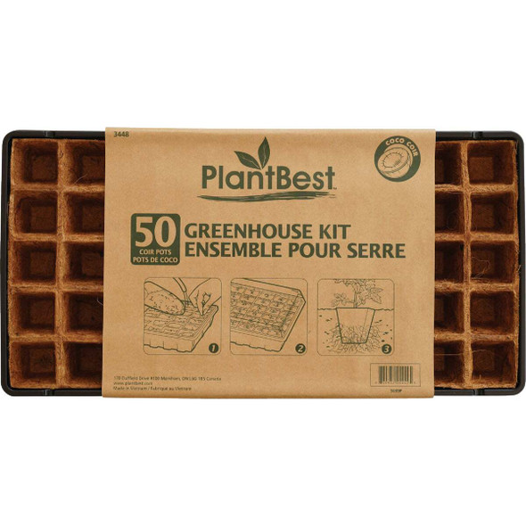 PlantBest 50-Cell Coir Seed Starter Kit 3448