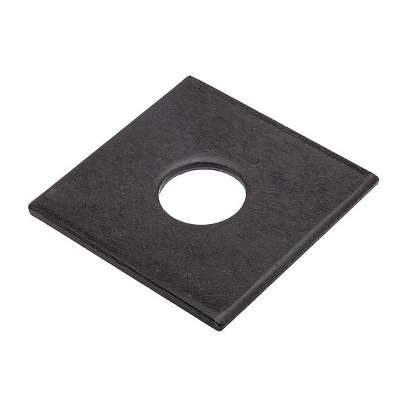 Square Washer, Fits Bolt Size 5/8 in ,Low Carbon Steel Black Oxide Finish