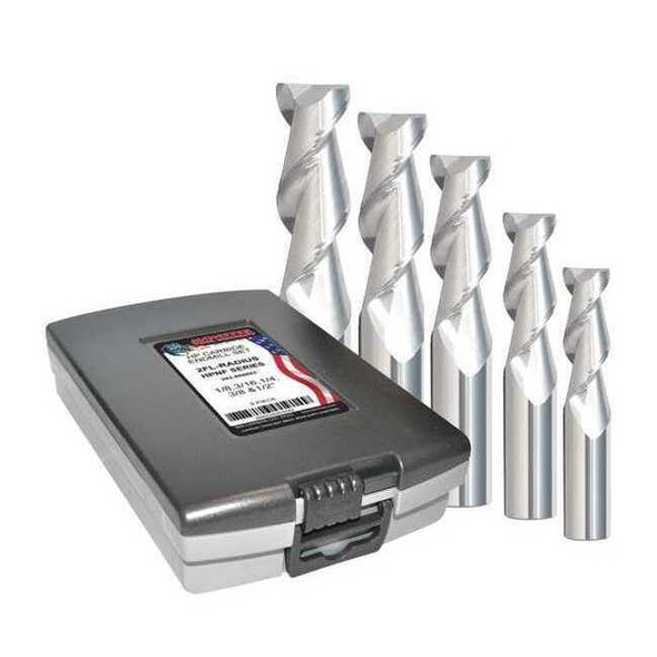 Manufacturer Varies Cor. Rad. End Mill, 1/64" CR, Carbide 282-888881