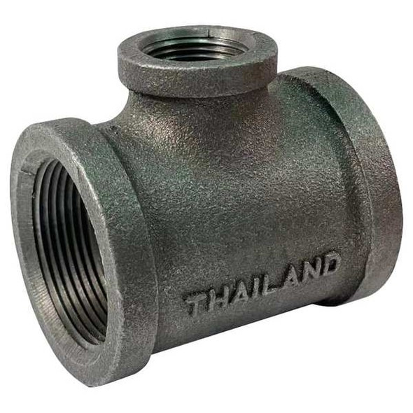 Reducing Tee Reducing Tee, 1/2" x 2" Pipe, FNPT, Malleable Iron, Class 150