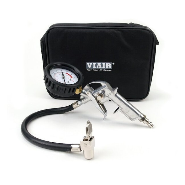 Tire Inflation Gun (Normally Closed Chuck, 200 PSI Inline Gauge), Carry Bag