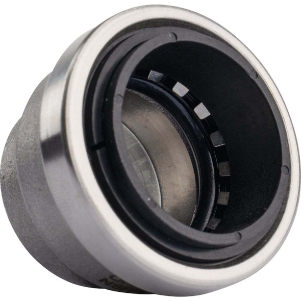 QuickFitting 1 In. Push-to-Connect Stainless Steel Push Cap (End Stop) SS836R
