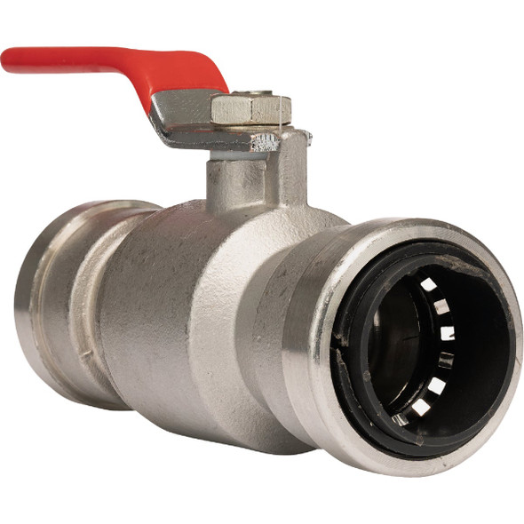 QuickFitting 3/4 In. Push-to-Connect Stainless Steel Full Port Ball Valve SS922R
