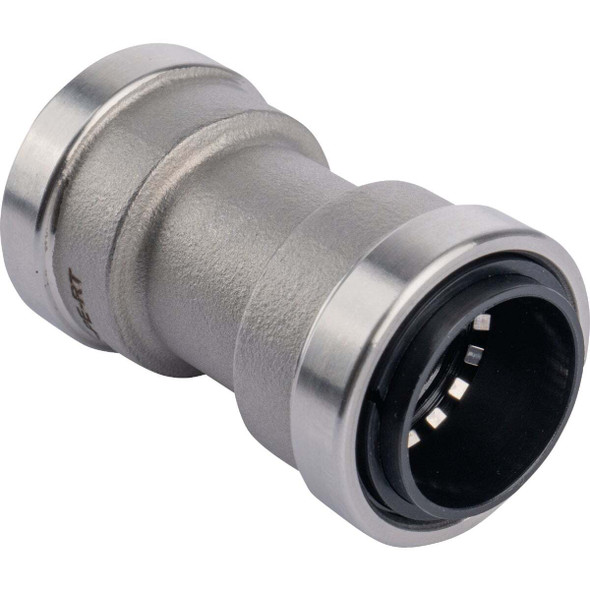 QuickFitting 3/4 In. Push-to-Connect Stainless Steel Straight Coupling SS821R