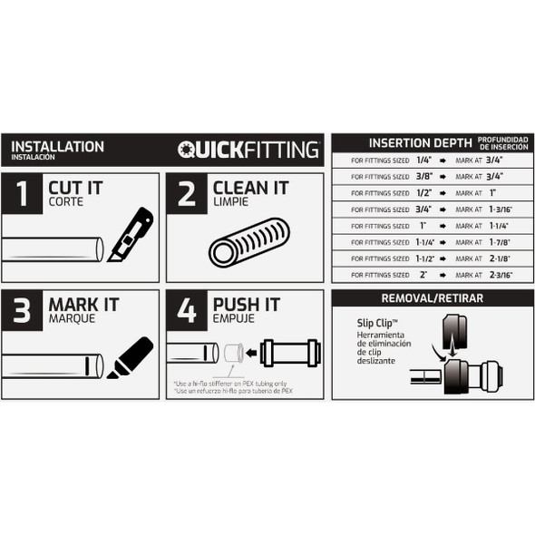 QuickFitting 1-2"pfx3-4" Fnpt Adapter SS842FR 453865