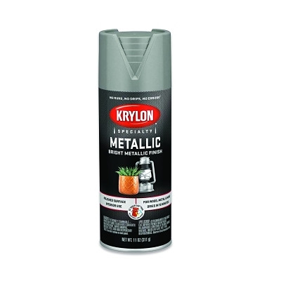 Metallic Paint, 11 oz Fill, Aerosol Can, Chrome Aluminum
