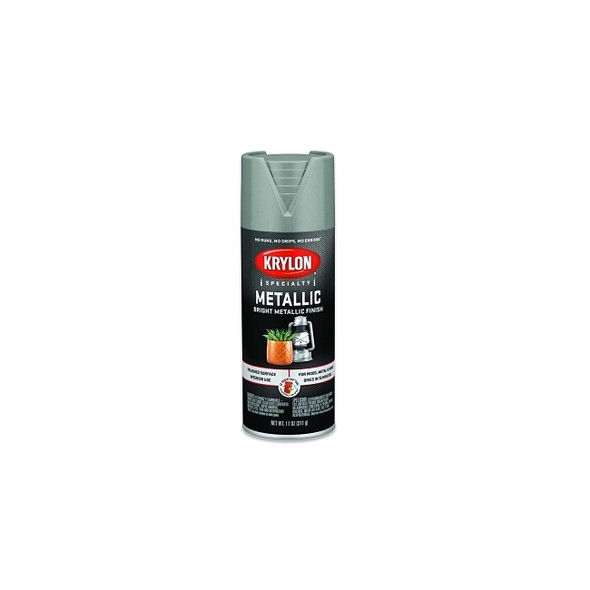 Metallic Paint, 11 oz Fill, Aerosol Can, Chrome Aluminum