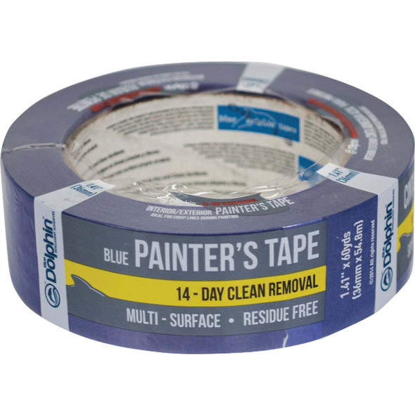 Blue Dolphin 1.41 In. x 60 Yd. Blue Painter's Tape TP BDT 0150