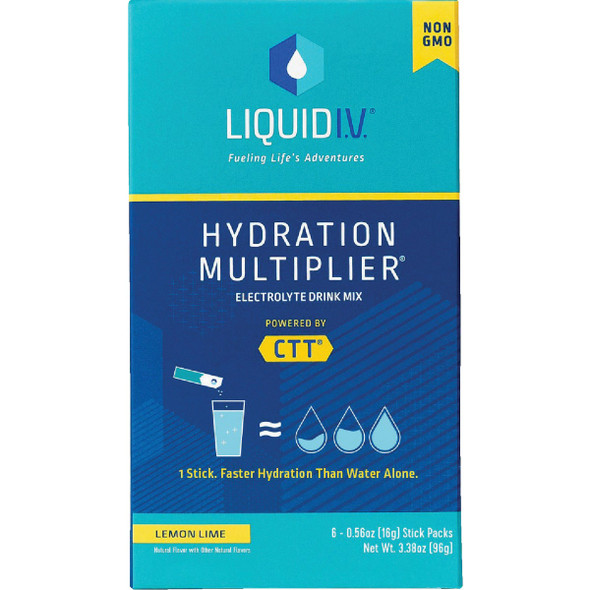 Liquid IV 0.56 Oz. Lemon Lime Hydration Multiplier Mix (6-Pack) LVM6001
