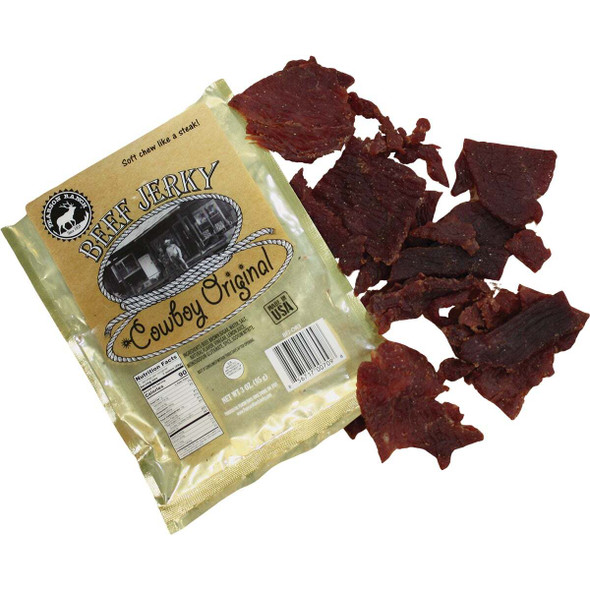 Pearson Ranch Jerky 3 Oz. Cowboy Original Premium Whole Muscle Jerky Pack of 12