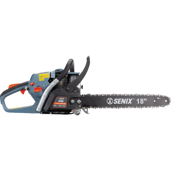 Senix 4QL 18 In. 49cc Gas Powered Chainsaw CS4QL-L1