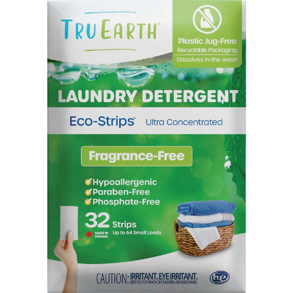 Tru Earth Eco-Strips Fragrance Free Laundry Detergent TE-NA-ML-00FF0032-SU001