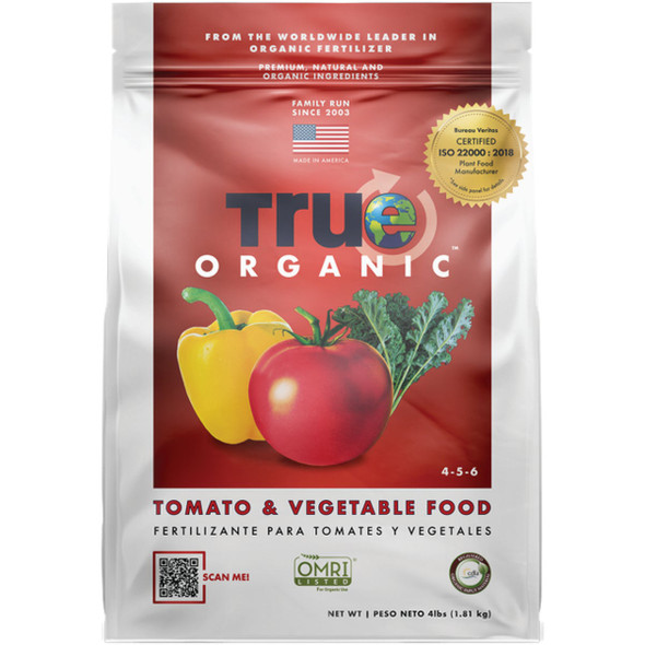 True Organic 4 Lb. 4-5-6 Tomato & Vegetable Dry Plant Food R0004 True Organic 4 Lb. 4-5-6 Tomato & Vegetable Dry Plant Food R0004