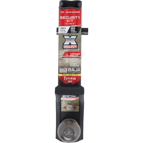 TowSmart Baja X-Mount Class III Security Starter Kit with 2 In. Drop, 5000 Lb. Capacity TowSmart Baja X-Mount Class III Security Starter Kit with 2 In. Drop, 5000 Lb. Capacity