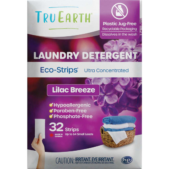Tru Earth Eco-Strips Lilac Breeze Laundry Detergent TE-NA-ML-00LB0032-SU001