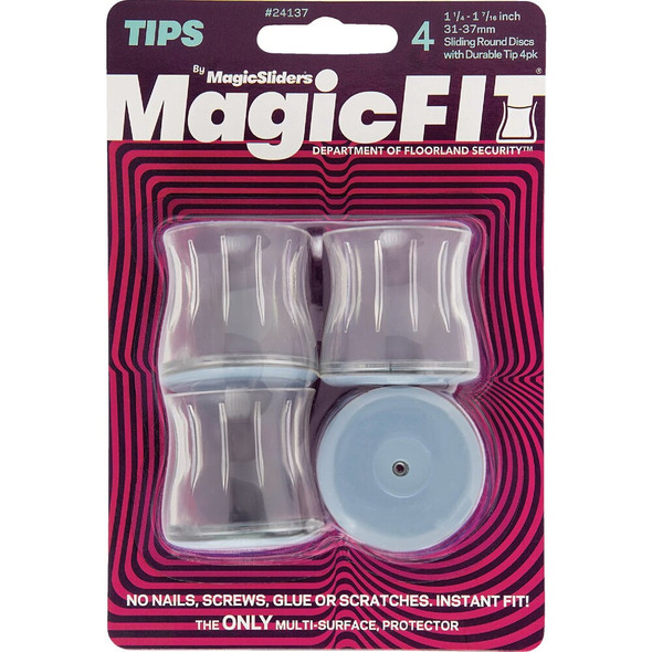Magic Sliders Magic Fit 1-1-4 In. - 1-7-16 In. Round Slider (4-Pack) 24137 213972