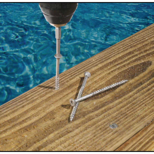 Simpson Strong-Tie Deck-Drive DWP #7 x 3 In. Stainless Steel Wood Screw (60 Ct.) Simpson Strong-Tie Deck-Drive DWP #7 x 3 In. Stainless Steel Wood Screw (60 Ct.)