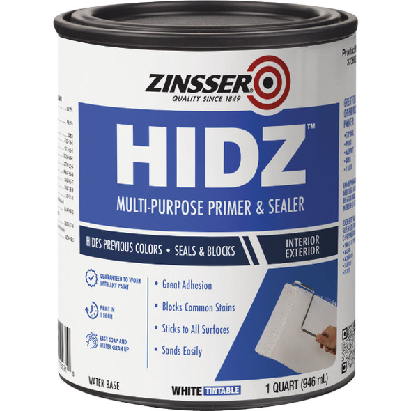 Zinsser HIDZ Multi-Purpose Primer and Sealer, White, 1 Qt. 373693