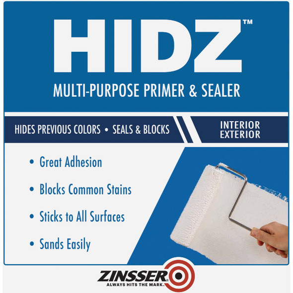 Zinsser HIDZ Multi-Purpose Primer and Sealer, White, 1 Qt.
