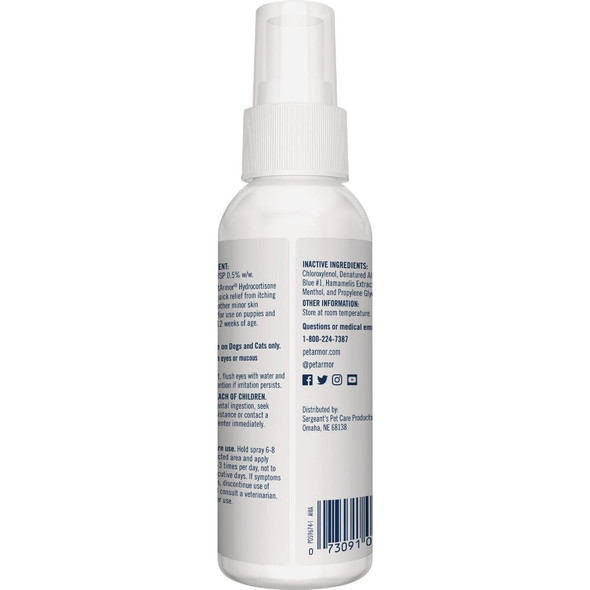 PetArmor 4 Oz. Hydrocortisone Spray for Dogs & Cats 183110 733775