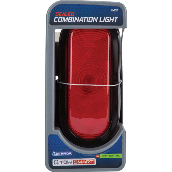 TowSmart Red Sealed Oblong Stop Turn & Tail Light 1408