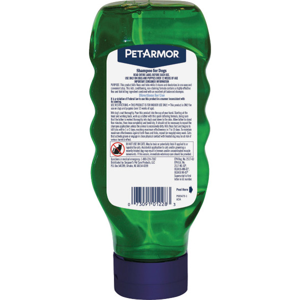 PetArmor 18 Oz. Sunwashed Linen Scent Flea & Tick Dog Shampoo 183094 737289
