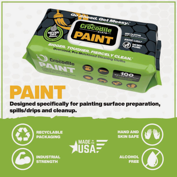 Crocodile Cloth Paint Cleaning Wipe (100-Count) Crocodile Cloth Paint Cleaning Wipe (100-Count)