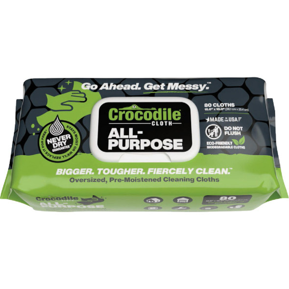 Crocodile Cloth All-Purpose Household Cleaning Wipe (80-Count) 6620-080