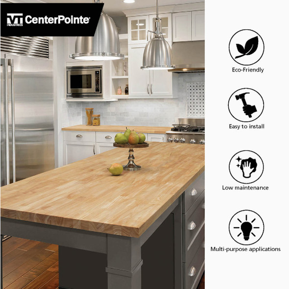 CenterPointe 25x50 Hevea Wood Counter 54109 267608